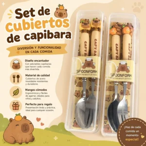 Set de cubiertos de capibara