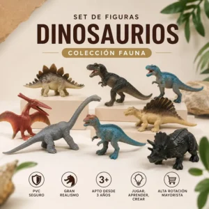 Set de figuritas de Dinosaurios
