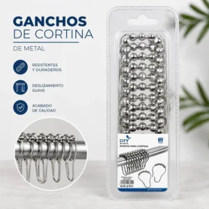 Ganchos de cortina de metal