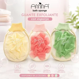 Guante exfoliante con esponja