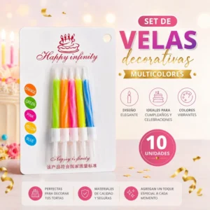 set de velas de cumpleaños