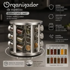 Organizador De Especias Giratorio