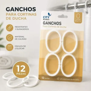 Ganchos de cortina para ducha