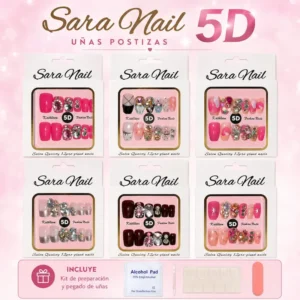 Uñas postizas 5D Sara Nail M445