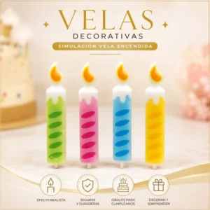 Velas decorativas (simulación velas encendidas)